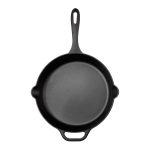 Victoria Seasoned Cast Iron Skillet, Black, 12"