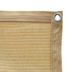 Shatex 90% Shade Fabric Sun Shade Cloth with Grommets for Pergola Cover Canopy 10 x 16, Wheat, Size: 10' x 16', Beige