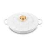 Le Creuset Enameled Cast Iron Signature Petal Braiser, 2.25 qt., White