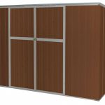 Zoro Select 13x107 342 Cu. ft. Brown Steel Vertical Outdoor Storage Shed