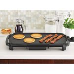 Dishwasher-Safe 20 Black Griddle with Adjustable Temperature Control