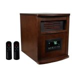Lifesmart 6 Element 1,500-Watt Portable Electric Infrared Cabinet Heater with Remote