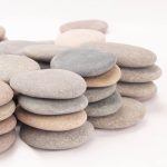 [About 98 Pcs - 103 PCS](18.1 Pounds) Painting Rocks,2.23"-3.68" River Rocks,Flat Stones