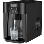 Costway 2 in 1 Ice Maker Water Dispenser Countertop 36lbs/24H LCD Display Portable Black