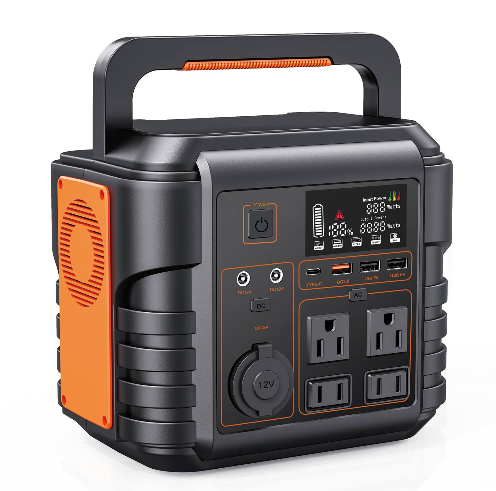00870cfa17f2d05c313cd57405f3860f7784f878db582d82a05b0b798aa52e98.jpg Steelite Portable Power Station 300W (Peak 600W) 296Wh Solar Generator with 110V Pure Sine Wave AC Outlets Backup Lithium Battery for Outdoors - Image 1