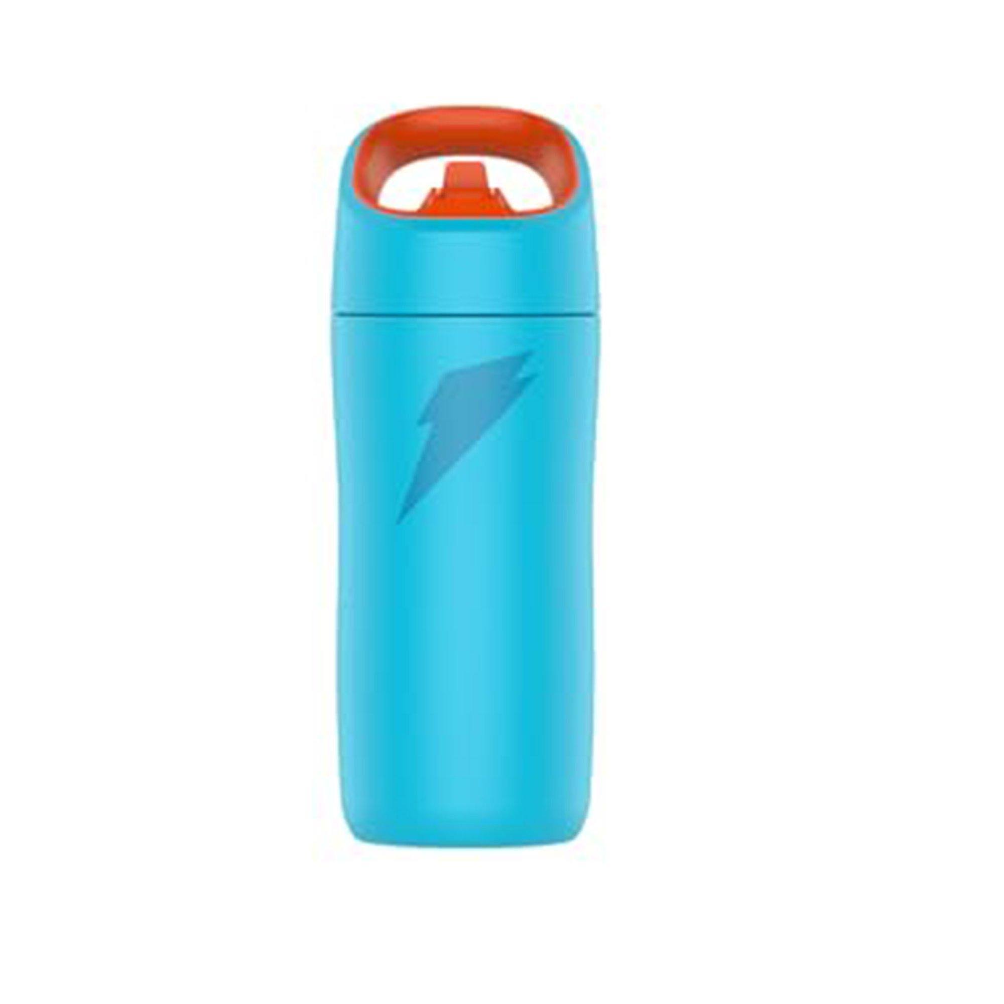 0094e0b05e754afb49afc0f5ea099b800d6eb82d6cc0d1d0eb9d3b7c2e9778b3.jpg Gatorade 12oz Stainless Steel Water Bottle - Light Blue - Image 1