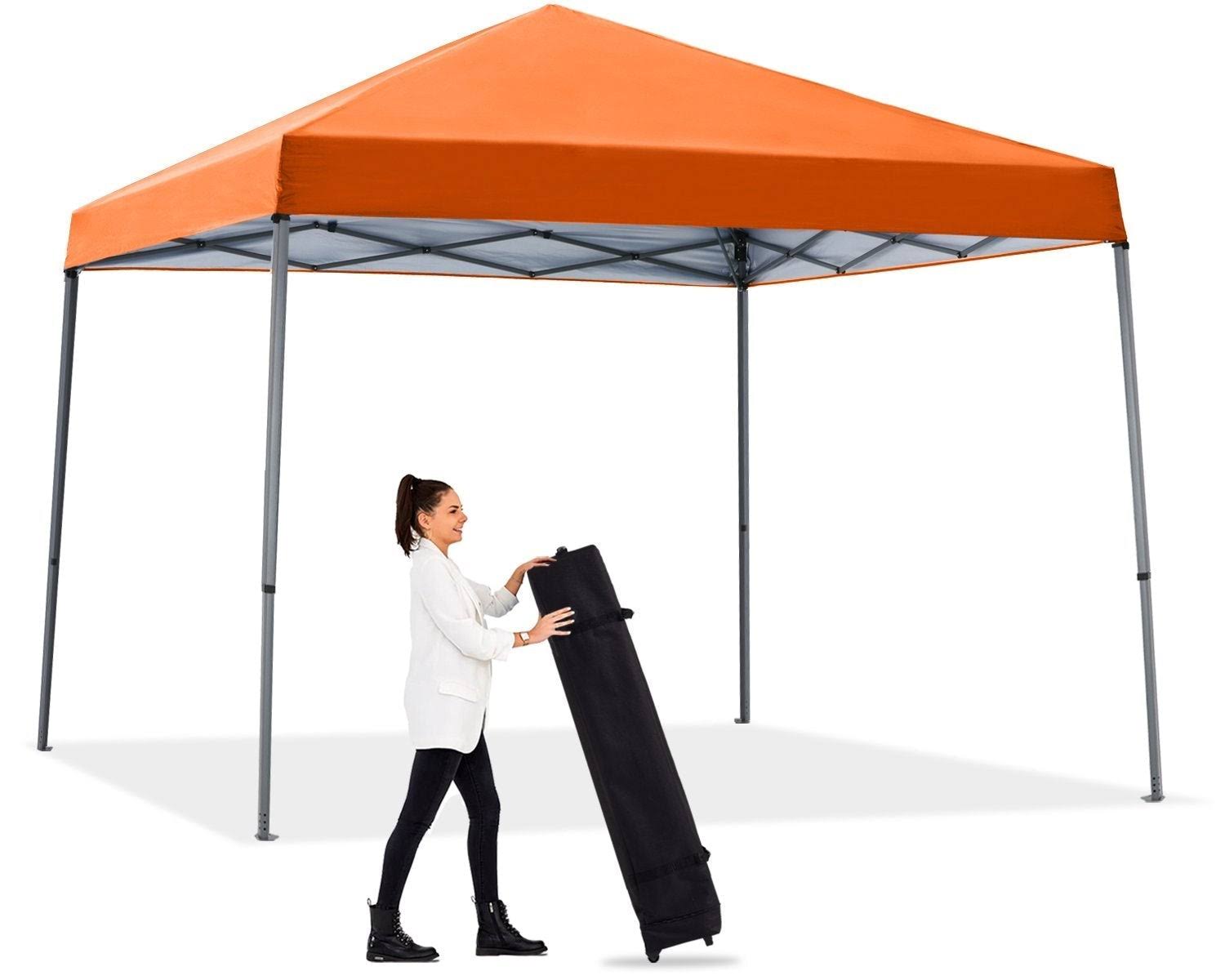 009d629cee8a0965074464ffeb8f85eb70ffaf21642e5a19dbb01fc71243705f.jpg ABCCANOPY Stable Pop Up Outdoor Canopy Tent, Orange - Image 1