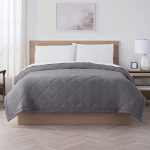 Serta Supersoft Washed Cooling Blanket - Dark Gray - King