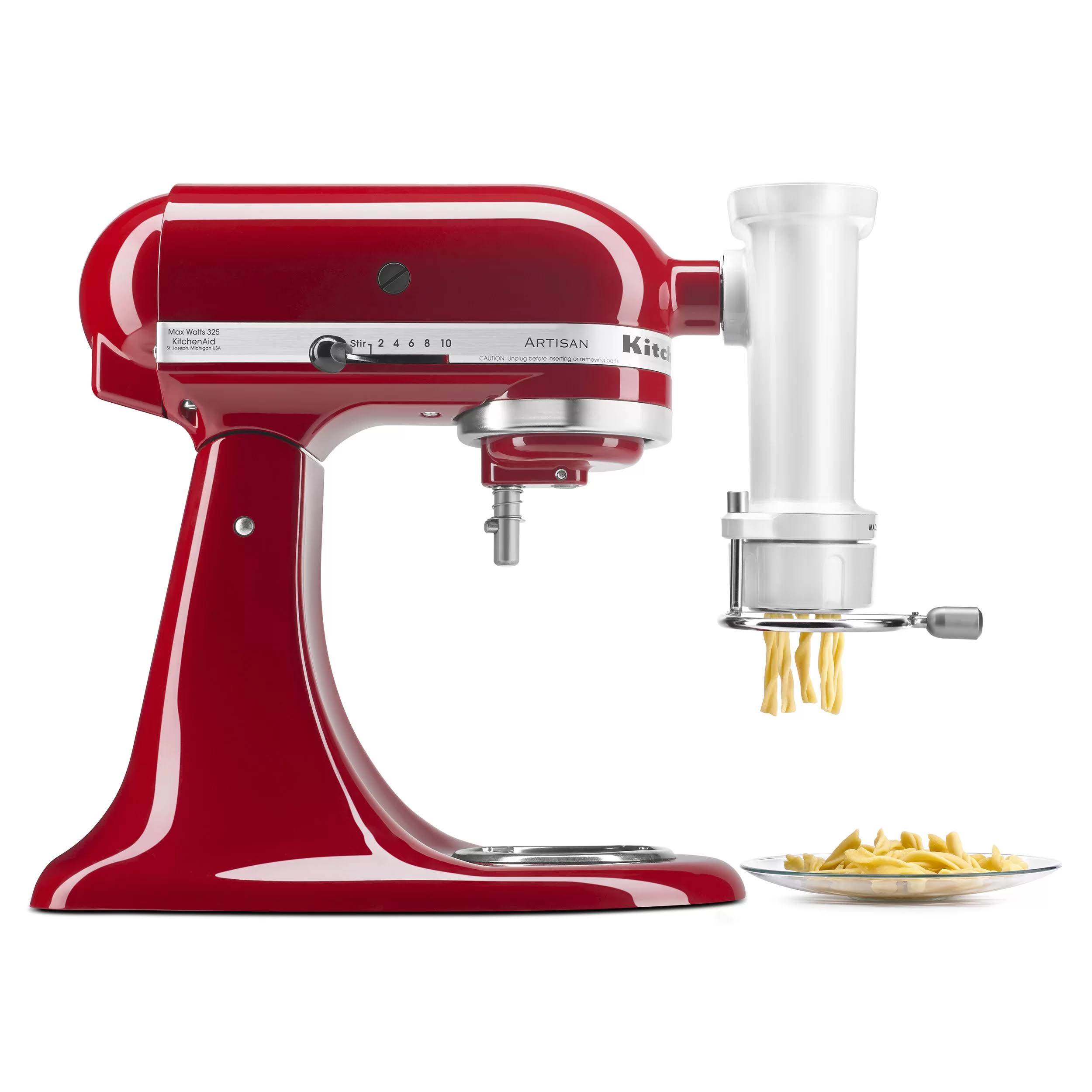 00e20c6f032666901dd17698ef9767aeb2e00d08e3c1c2c57f6841cdab2665a2.jpg KitchenAid KSMPEXTA Gourmet Pasta Press Attachment - Image 1