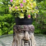 Bits and Pieces - Tree Face Garden Planter - Durable Polyresin Indoor-Outdoor Urn for Plants - Forest Inspired Whimsical