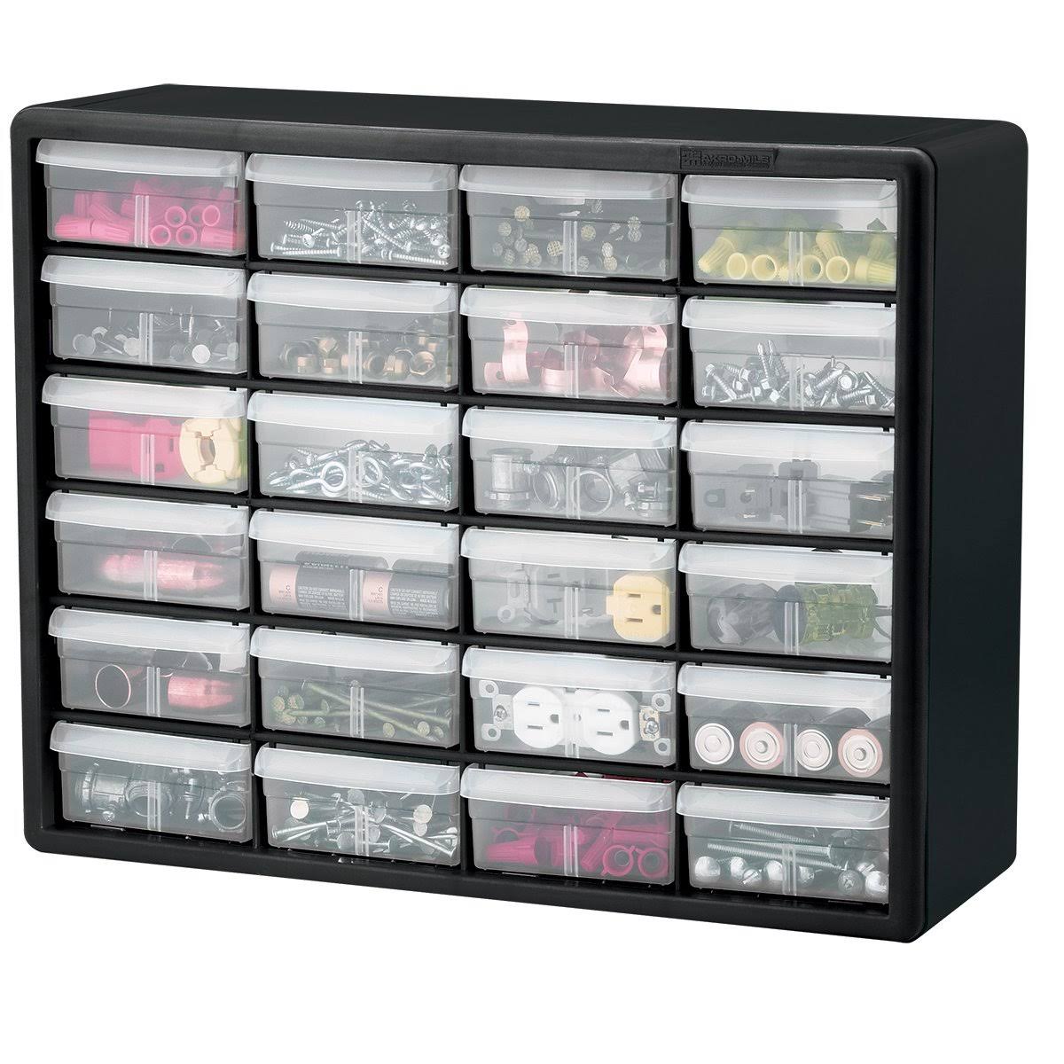 01273ffd6541b39c50e6caeafed4e5fb9310aad62e6b648276e4ac25a9ea0bff.jpg Akro-Mils 10124 24 Drawer Plastic Parts Storage Hardware and Craft Cabinet, - Image 1