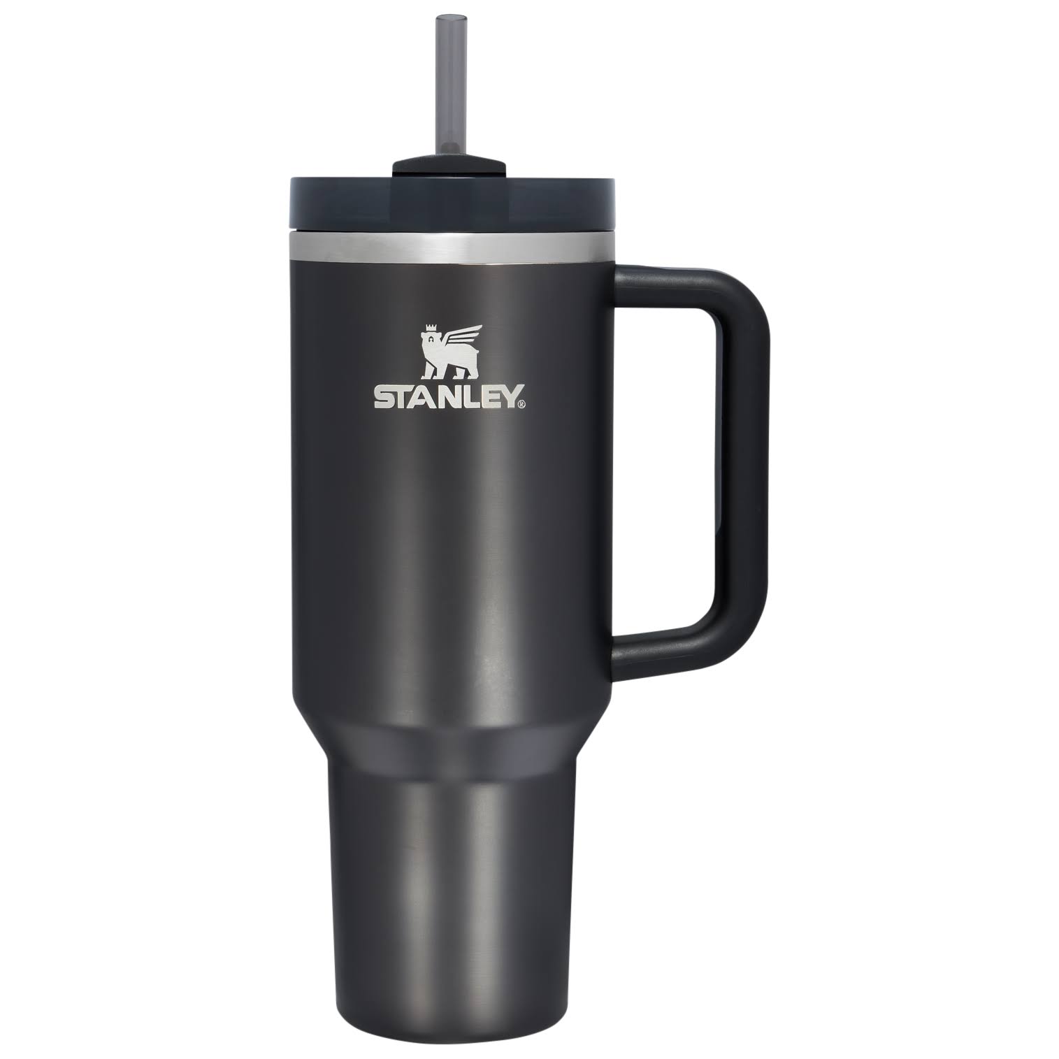 013182561e1e9d3cea24309b557bf83a5e08e821f9d70023b8d68599007fa4a5.jpg Stanley Quencher H2.0 FlowState Tumbler | 40 oz Black Glow - Image 1