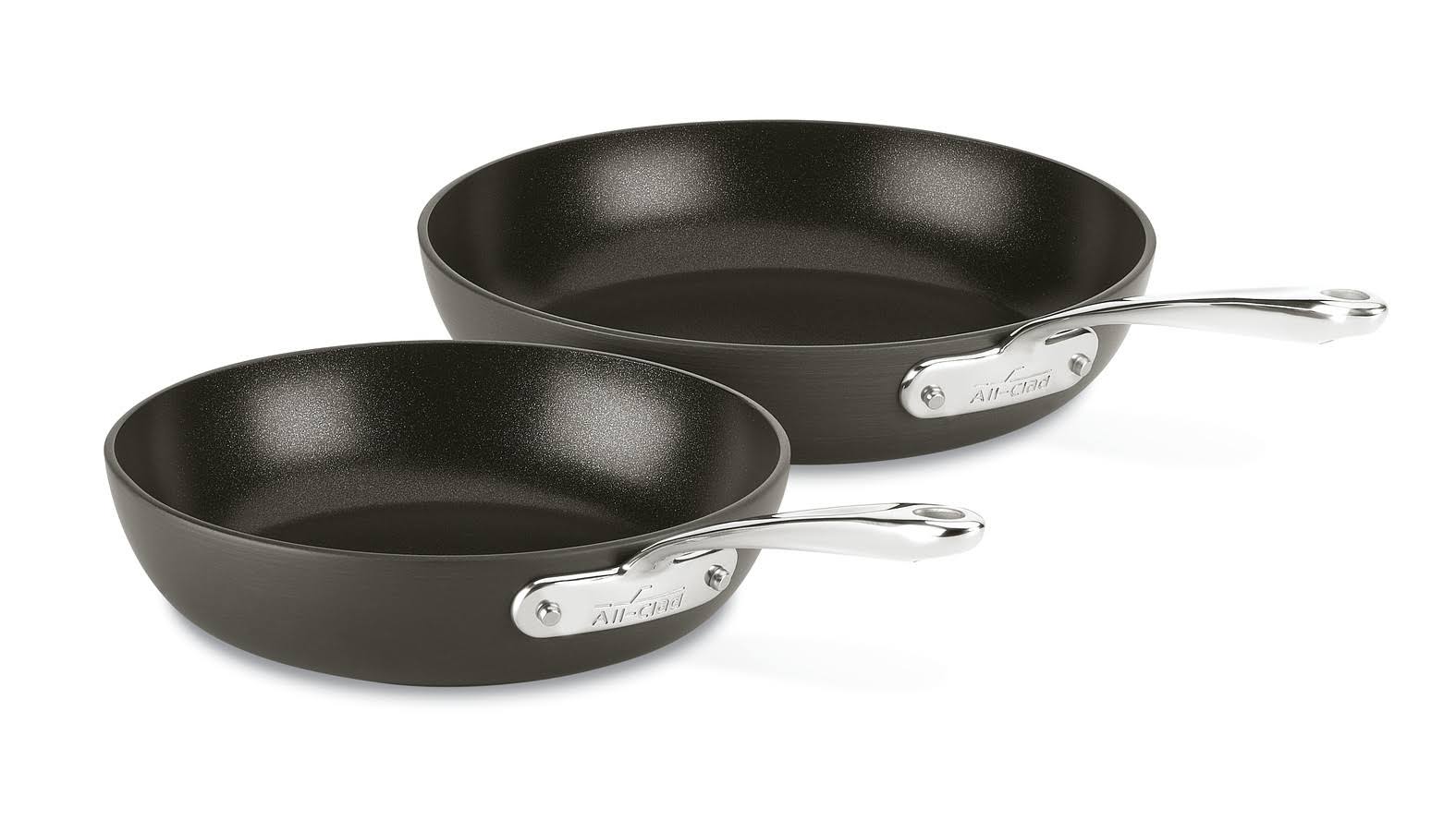 01415441c0c05e34e32d8b57a9e28aef1ee3fa7050b354606fd9480a8c5753f9.jpg All-Clad Essentials Nonstick 2-Piece Fry Pan Set - Image 1