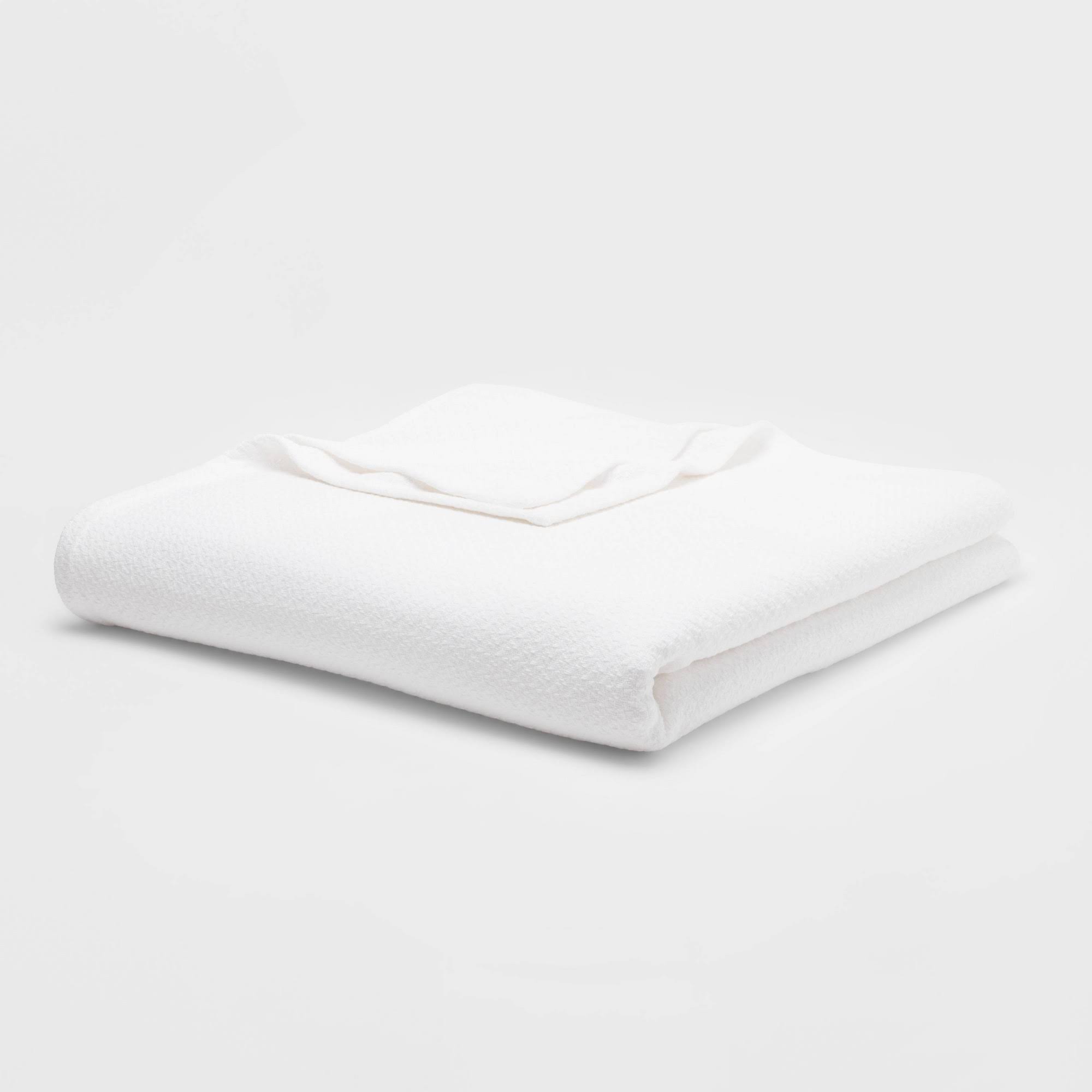 015669529ad1393b5b4e52c5e9a575013ee3e79ac915e8381b7dfeac65b586c1.jpg Full/Queen 100% Cotton Bed Blanket White - Threshold - Image 1