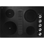 KitchenAid KCED600GBL 30" Electric Downdraft Cooktop with 4 Elements - Black