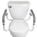 Vive Toilet Safety Rail - Adjustable Grab Bar - Compact Support Frame with