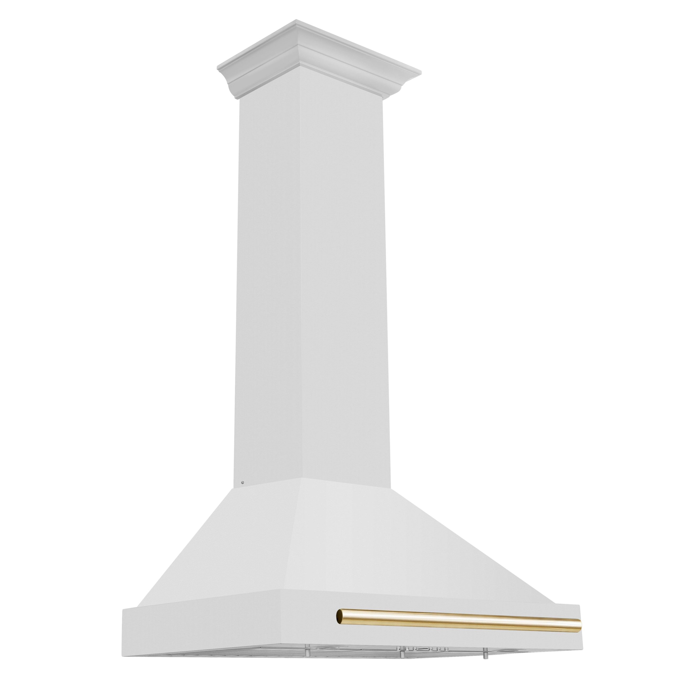 01d901292a9be7773b208e9ffe0dc7a3b1d20bd067f416be1e43682fe03a7d2c.jpg ZLINE 30" Autograph Edition Stainless Steel Range Hood with Stainless Steel Shell and Champagne Bronze Accents (KB4STZ-30-CB) - Image 1