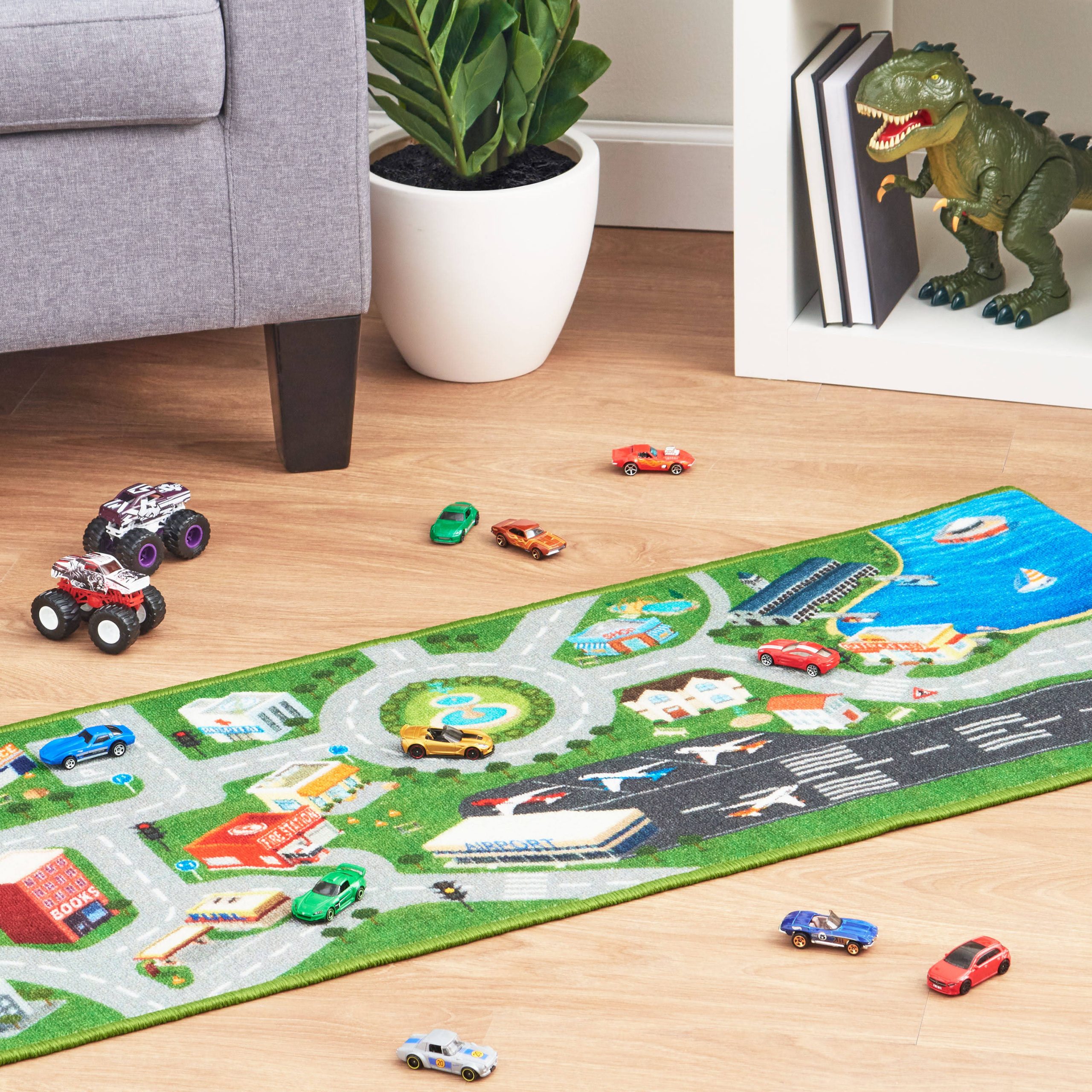 01f90433ba9caeab03602d741a33294193fc71a92b97175755f8f4f0ffb6cf02.jpg Adventure Force City Rug, 5.89 ft x 1.65 ft, Size: Large - Image 1