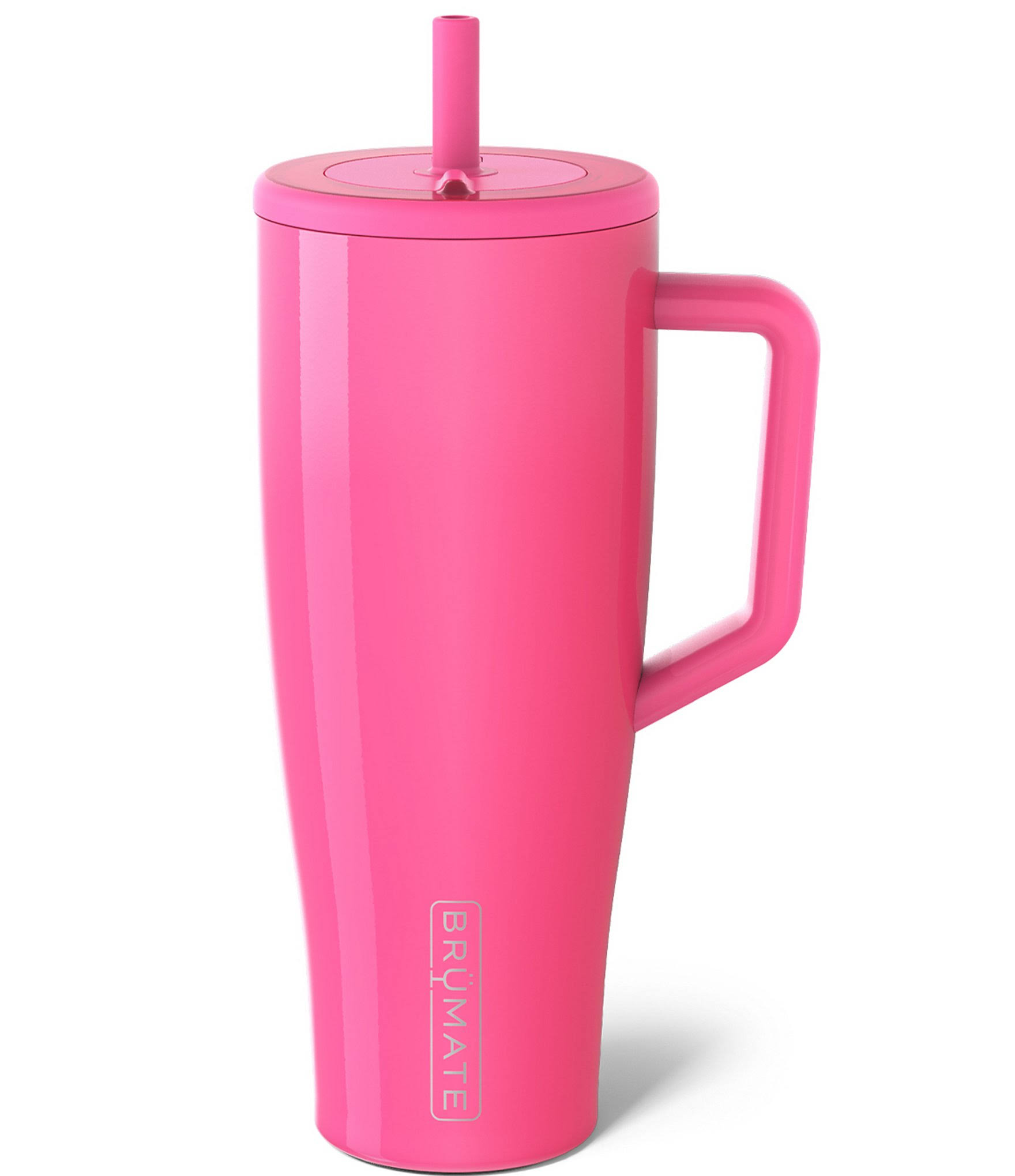 0222baeae08ada8002e85b2aa8357e28d1d79c7256a564f07f30ff11aafe8d0a.jpg BruMate - Era Tumbler - 40 oz / Neon Pink - Image 1