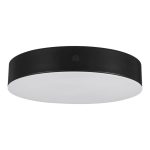 Luis 11 in. Light Matte Black Adjustable CCT Integrated LED Flush Moun