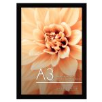 Americanflat A3 Picture Frame with Shatter Resistant Glass, Black