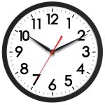 AKCISOT Wall Clock 10 inch Silent Non-Ticking Modern Wall Clocks Battery Operated - Analog Small Classic Clock for Office Home Bathroom Kitchen Bedroo