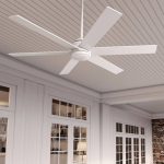 Hunter Lakeway SureSpeed 60-in Fresh White Indoor/Outdoor Ceiling Fan and Remote (6-Blade) | 52767