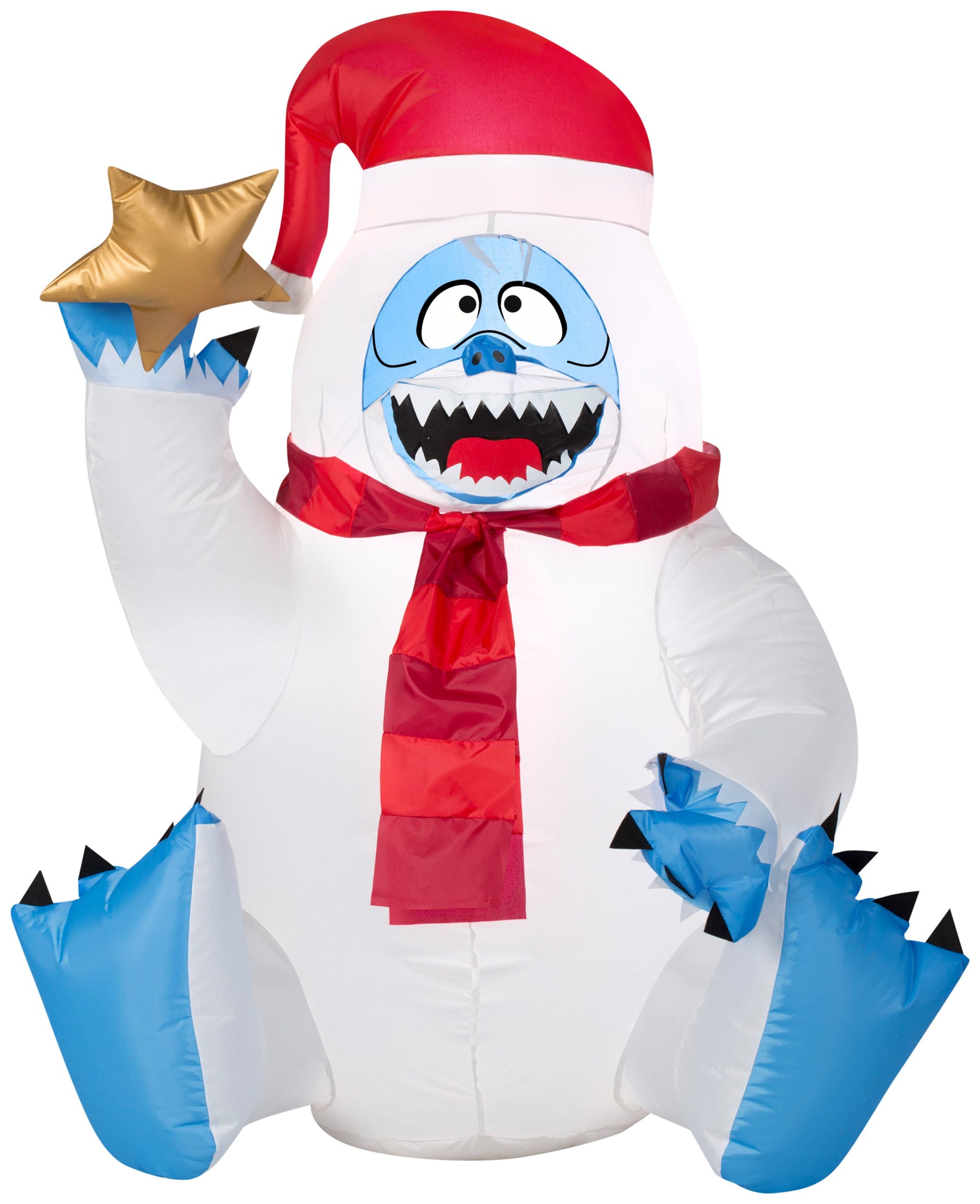 02bd1f2188a42f64c90fc2ba1148e82851d534adcb9bad10535912e7f241c4d9.jpg Gemmy 37179 Christmas Inflatable Bumble, Fabric, Multicolored - Image 1