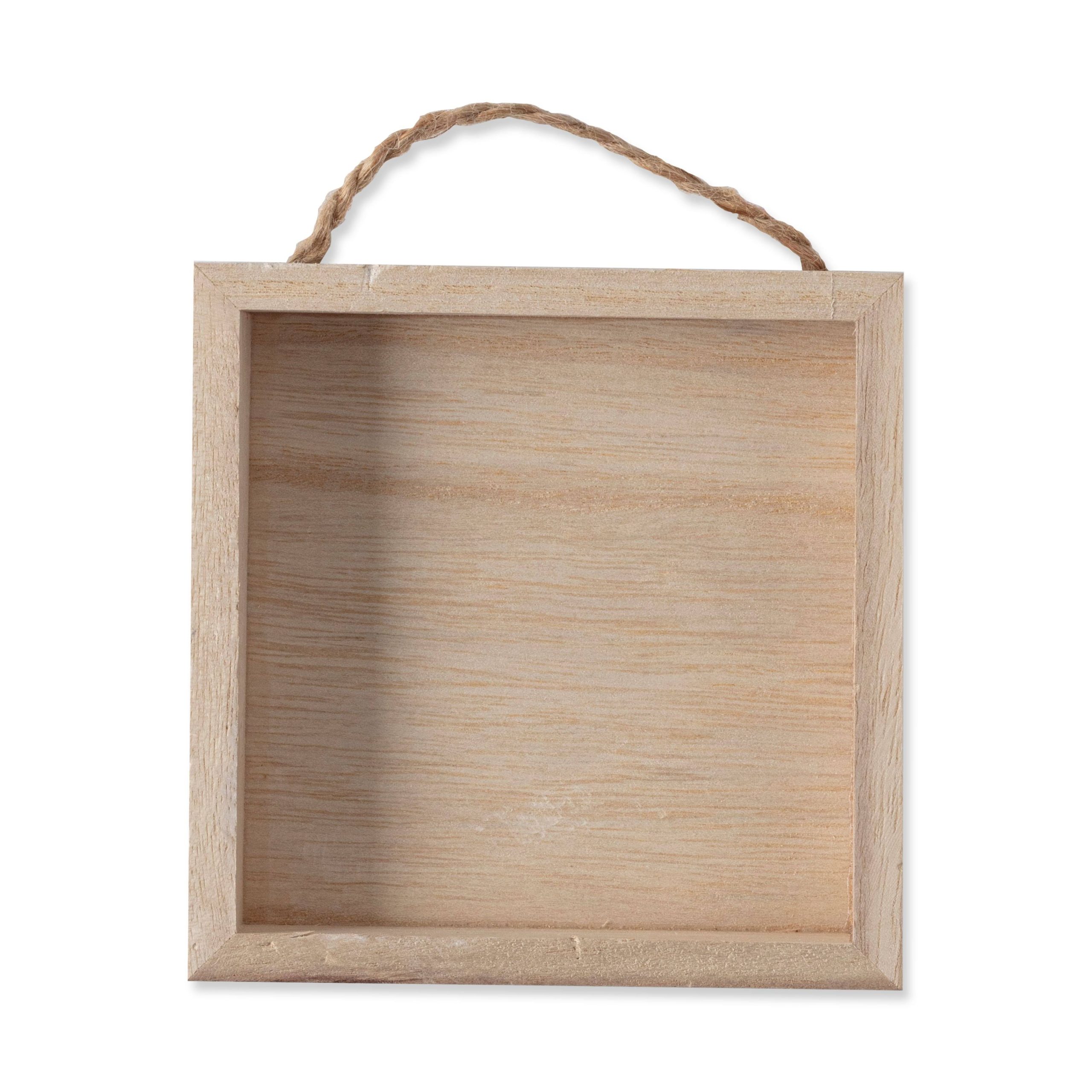 02d85637a67ddf3268df229b70f39f2469a2e28bc660686e0ee0e98873c42835.jpg ArtMinds 5" x 5" Wooden Square Shadow Box - Each - Image 1