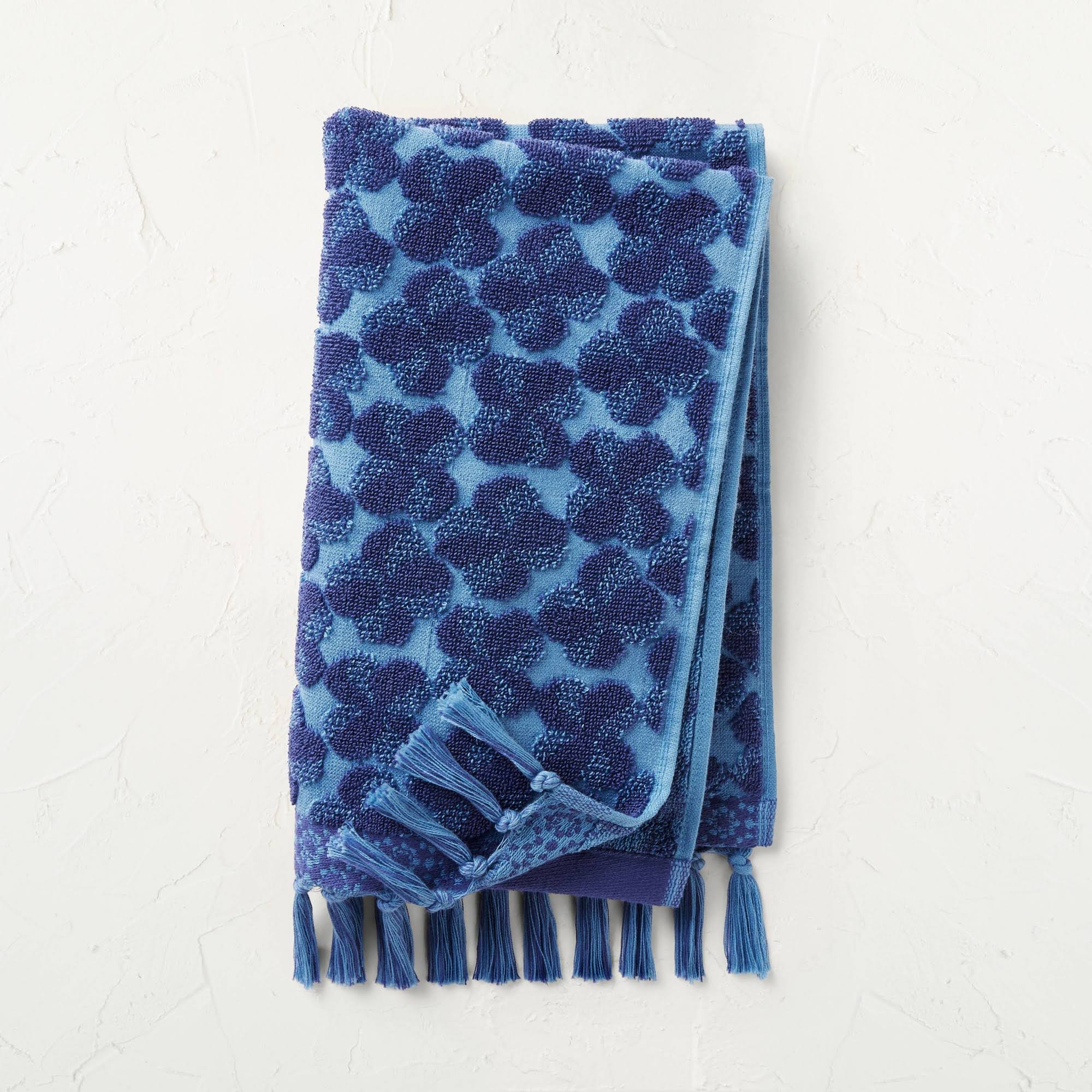 02e605a524769fa52a5b92bc9951517e55ff687dc00f1722f4b1268038062356.jpg in The Name of Love Hand Towel Blue - Opalhouse Designed with Jungalow - Image 1