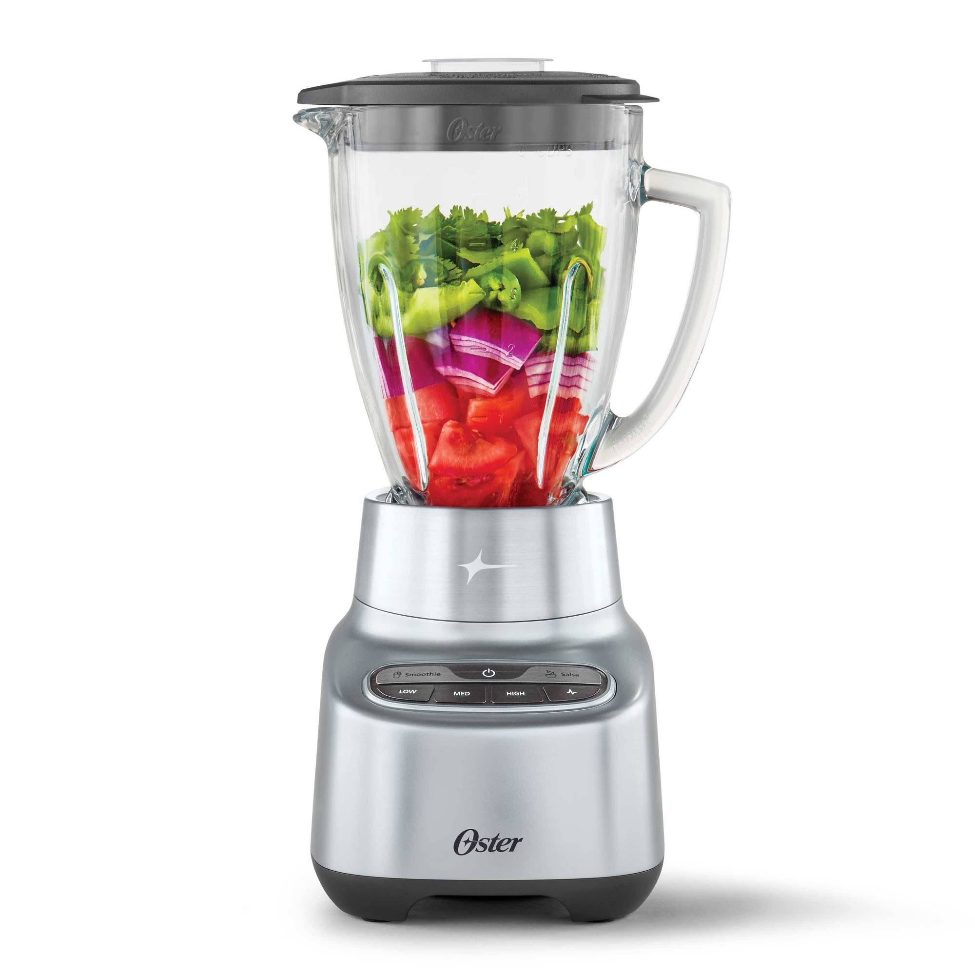 02ea02c60b6e384cdbad07b8d967d0ae4fe65740a375762954a12cc6ed424f15.jpg Oster 2-in-1 One Touch Blender - Stainless Steel - Image 1