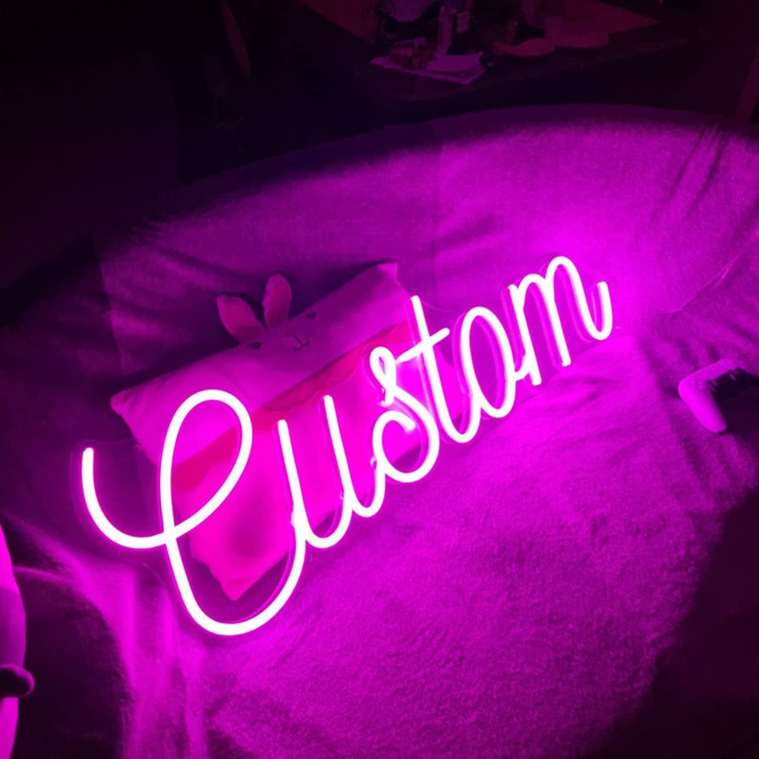 02f70ad2d55f52557c47f2f8f200cd9a8a372f8cfb555bf1be5dda18a429412f.jpg AKOLENM Custom Neon Sign, Customizable Neon Sign for Wall Decor, Personalized Neon Sign for Wedding Birthday Party Gifts Game Room Bar Shop Name - Image 1