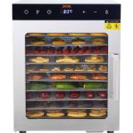 VEVOR Electric Food Dehydrator Machine 800W Electric Food Dryer 10 Stainless Steel Trays with Digital Adjustable Timer & Temperature for Jerky Herb