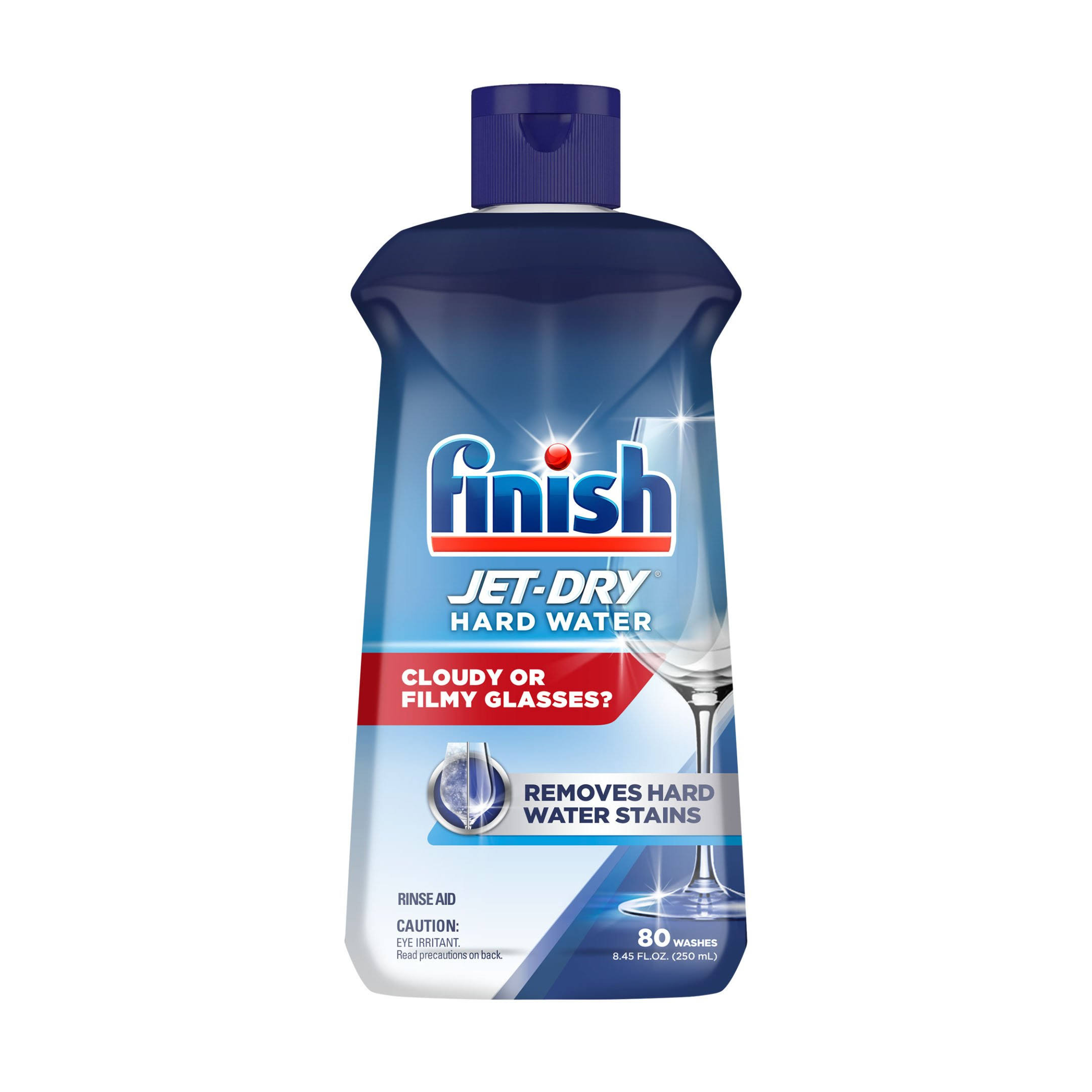 Finish Jet-Dry Rinse Aid, Hard Water - 8.45 fl oz