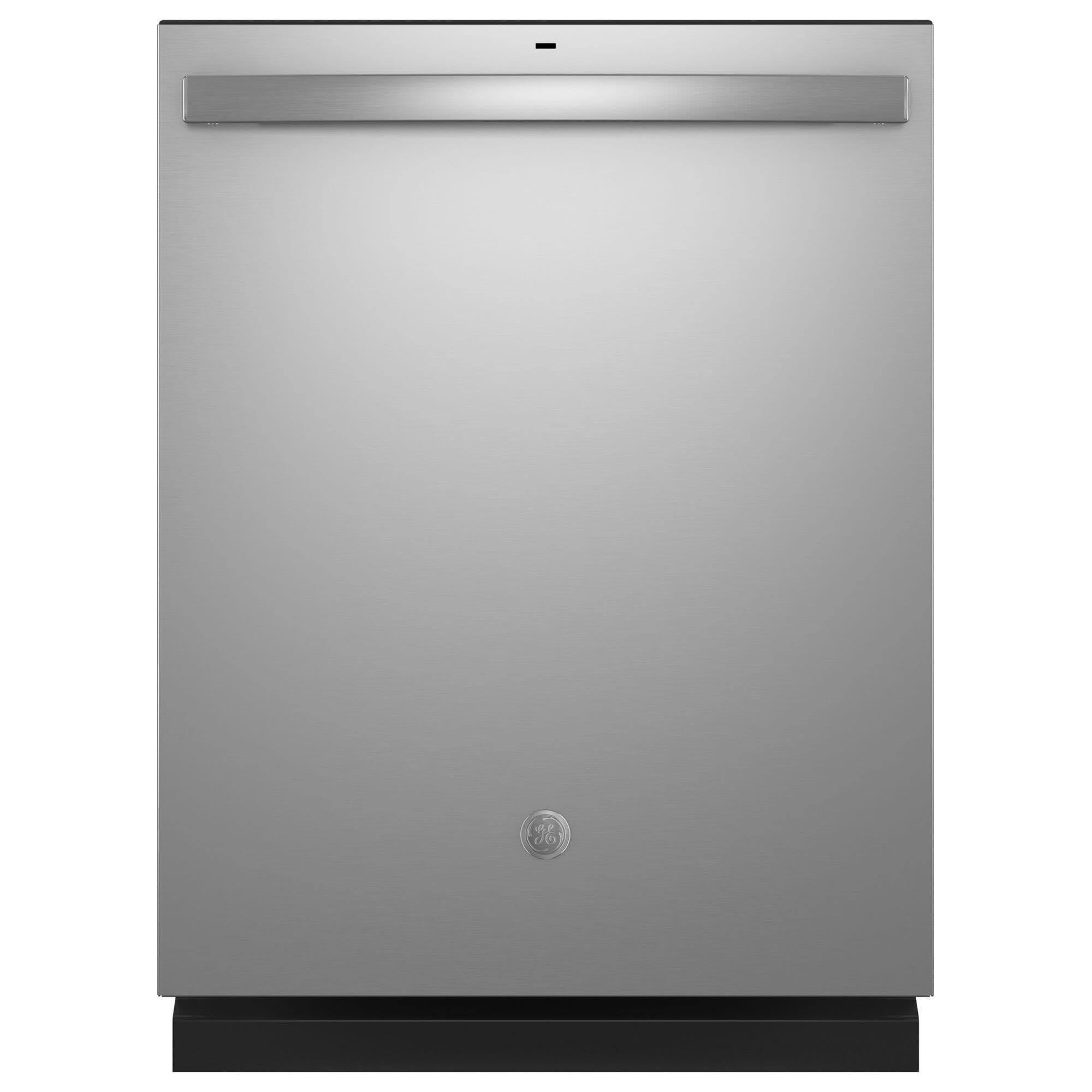 0347553f5c43418775a41e9d8aa040b4b04ab393cae1fc613228ca5281ee1ef5.jpg GE Top Control with Plastic Interior Dishwasher, Stainless Steel - Image 1