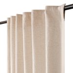 Window Panels Curtain in Cotton/Linen Fabric 50X96 Linen, Set of, Curtains