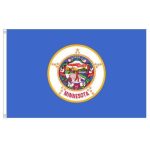 Nylglo 142780 Minnesota Flag, 5x8 ft, Nylon