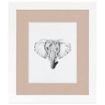 ArtToFrames 28x40 inch Matted Picture Frame with 24x36 inch Single Mat Photo Opening Framed in 1.25 inch Satin White Frame and 2