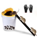 Second Generation, Flip N Slide Bucket Lid Mouse Trap - Indoor Outdoor, 5 Gallon Bucket Compatible, Multi Catch, Auto Reset, Slide Bucket Lid Mouse
