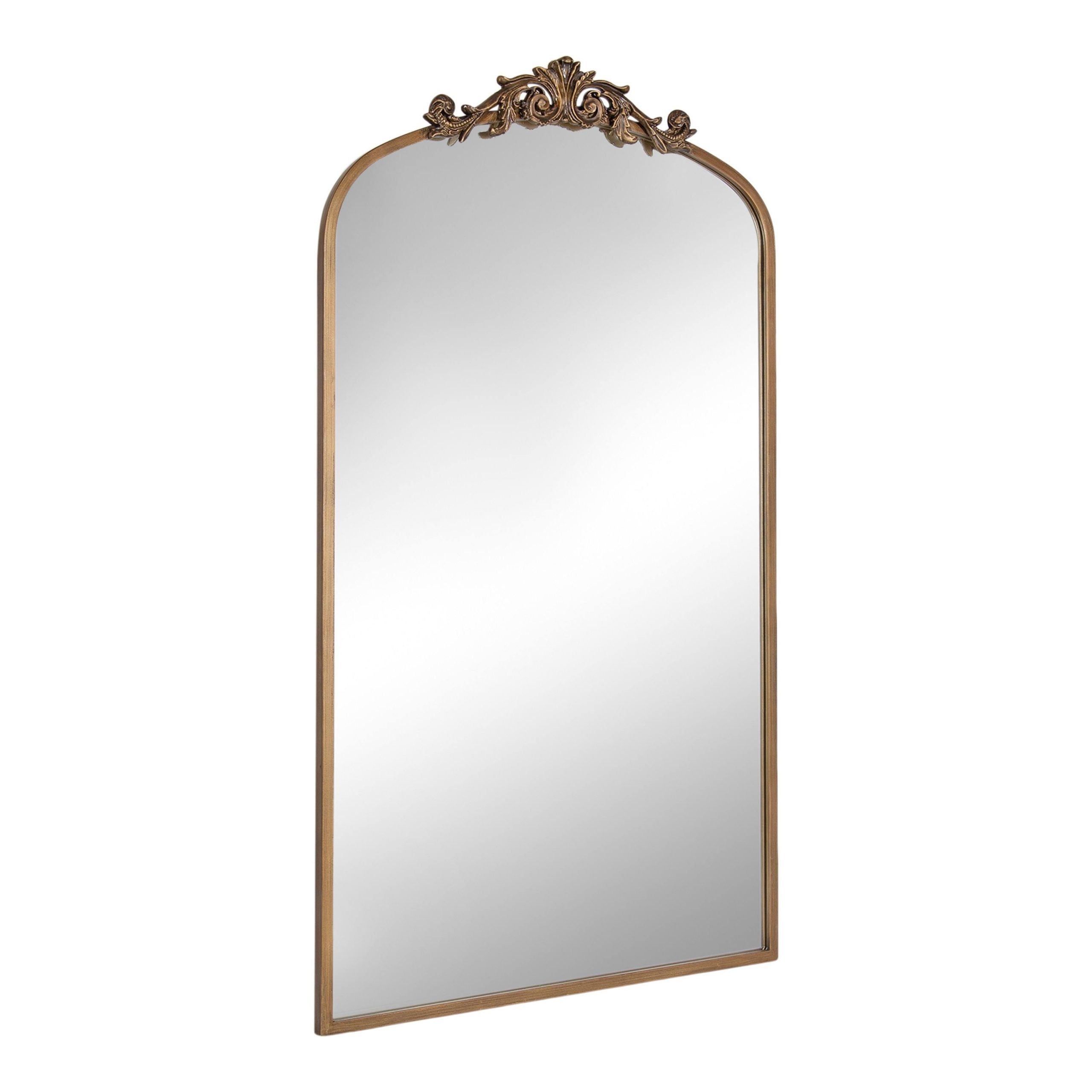 03c43792700992f7102e559d73b8c5f8113cbd01f41e37c8feef1ef2a27ba16b.jpg Kate and Laurel Arendahl Traditional Baroque Arch Wall Mirror - 24x42 - Gold - Image 1