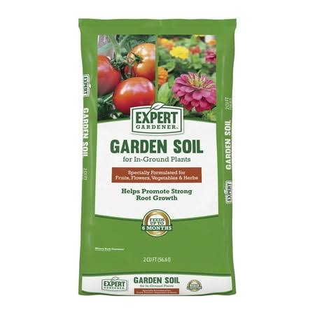 03cb36597bfcf3a096602101d71bec85455853753bd7055ffd3ea485b5ecf483.jpg Expert Gardener Garden Soil for In-Ground Plants, Great for Flowers, Fruits & Vegetables, 2 Cu. ft., Size: 2 CF, Brown - Image 1