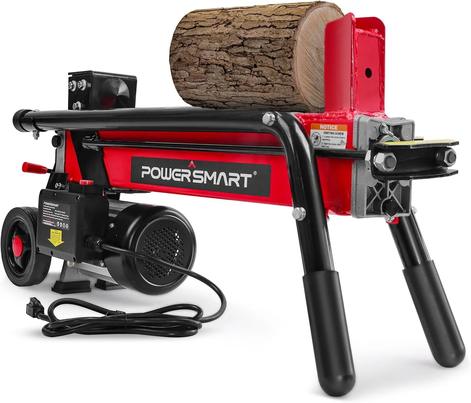 03ce125cfa99c44692098c2a73d25e7b1d90c5becc2dc64154f64cf134f365b3.webp PowerSmart Electric Log Splitter 7-Ton - Efficient Wood Splitter with 3500 Motor Speed. 15 Amp. Horizontal Full Beam Design and Steel Wedge for Firewood & Kindling Cutting - Image 1