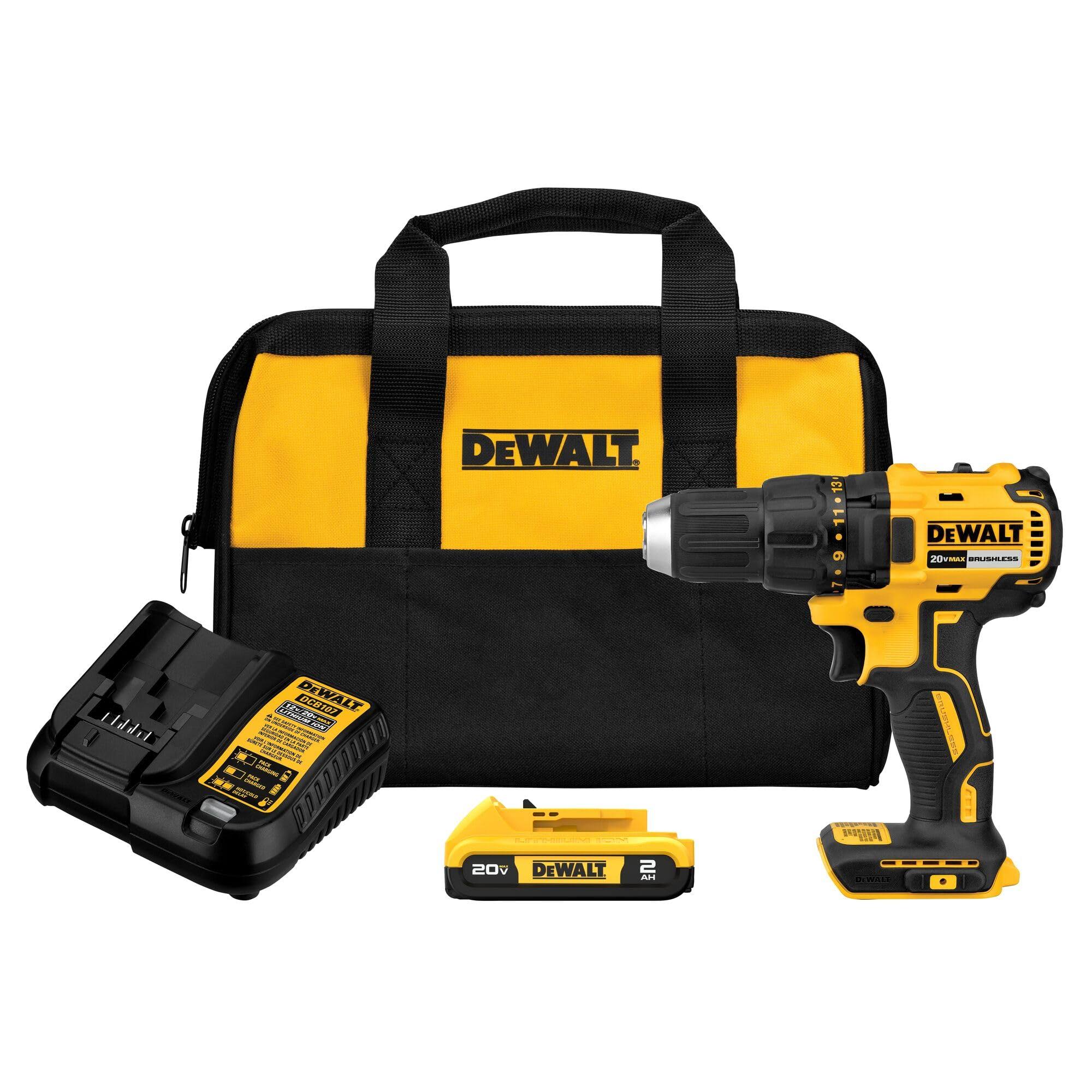 03d6e1cb57855ad82b60e1e9bd3cf9056184ea9dd9e4d70ef326c9597034888e.jpg DeWalt DCD777D1 20V Max Xtreme Brushless 1/2 in. Cordless Drill Driver Kit - Image 1