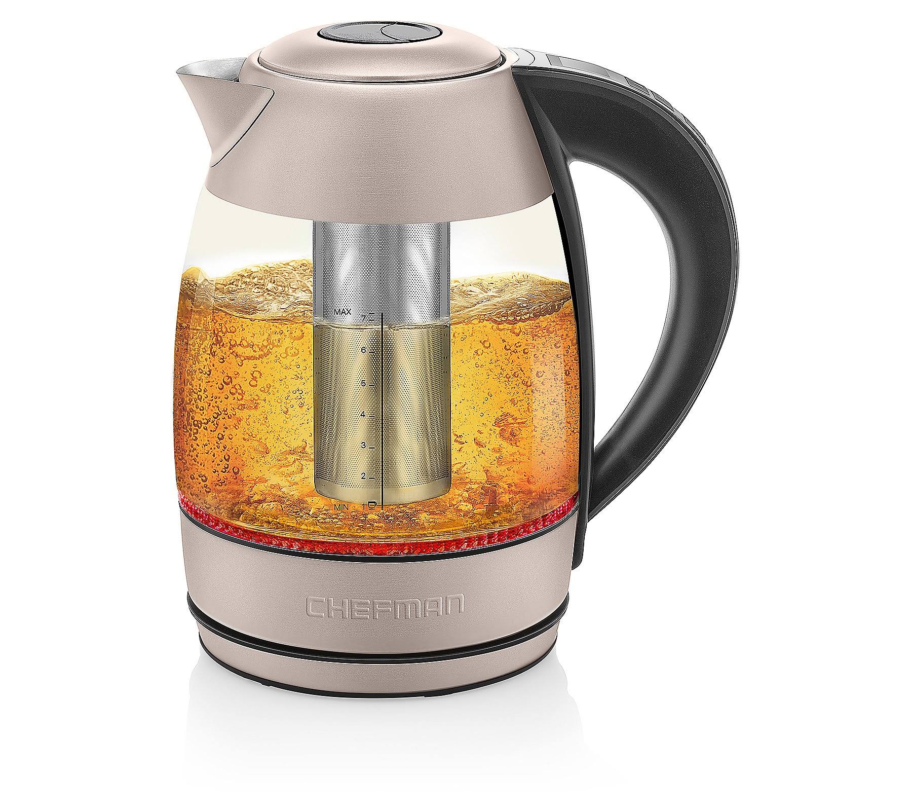 03e2b2f29b3561fdcc93d27e688c27c5376fc3c3f876541ea993b43b9a859d6c.jpg Chefman Migration 1.8-Liter Digital Glass Electric Kettle Rose - Image 1