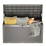 EAST OAK Outdoor Storage Box. 100 Gallon Deck Box