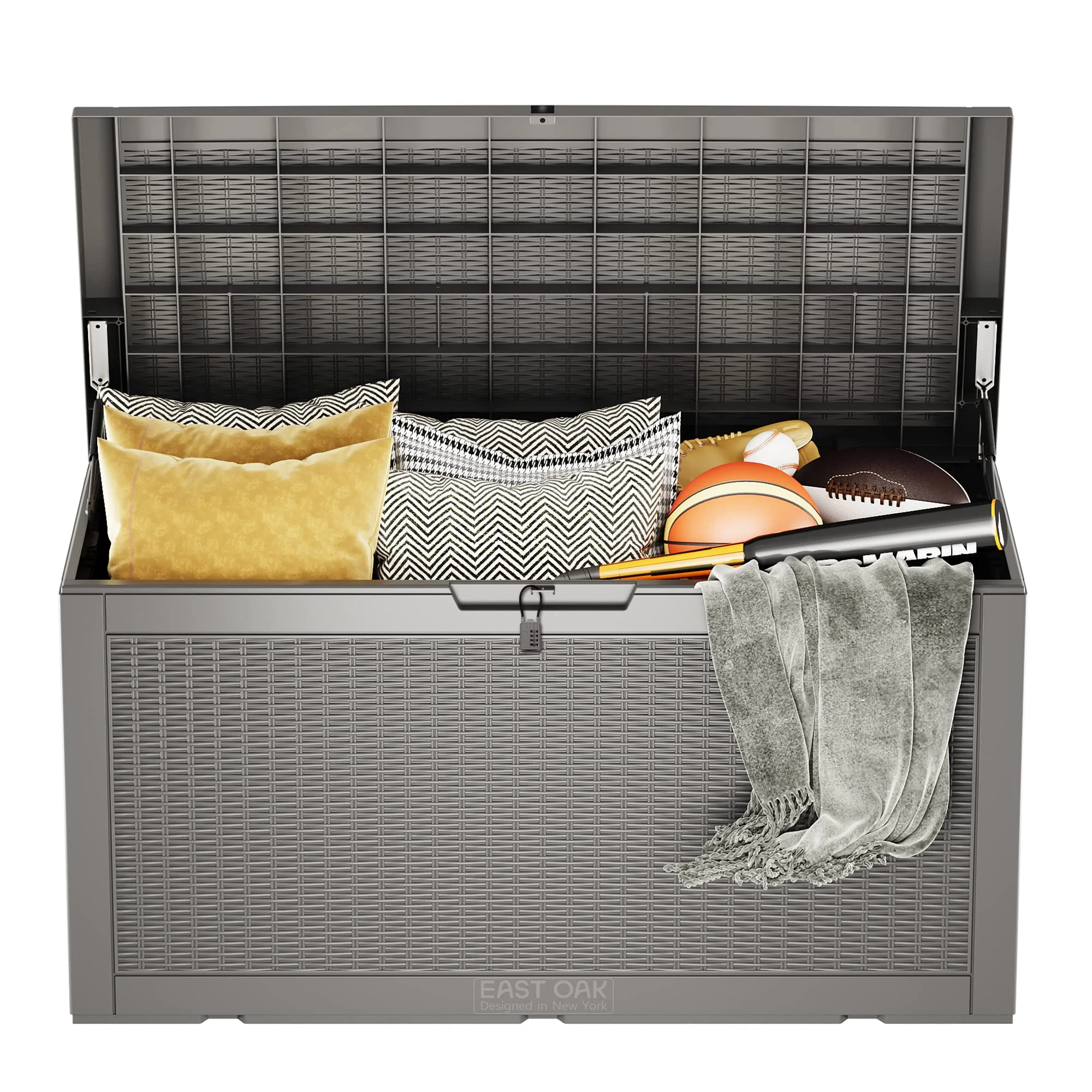03faa482ae107950646f2d9e18449f3622b13982c022c1c756a3f643452e9620.webp EAST OAK Outdoor Storage Box. 100 Gallon Deck Box - Image 1