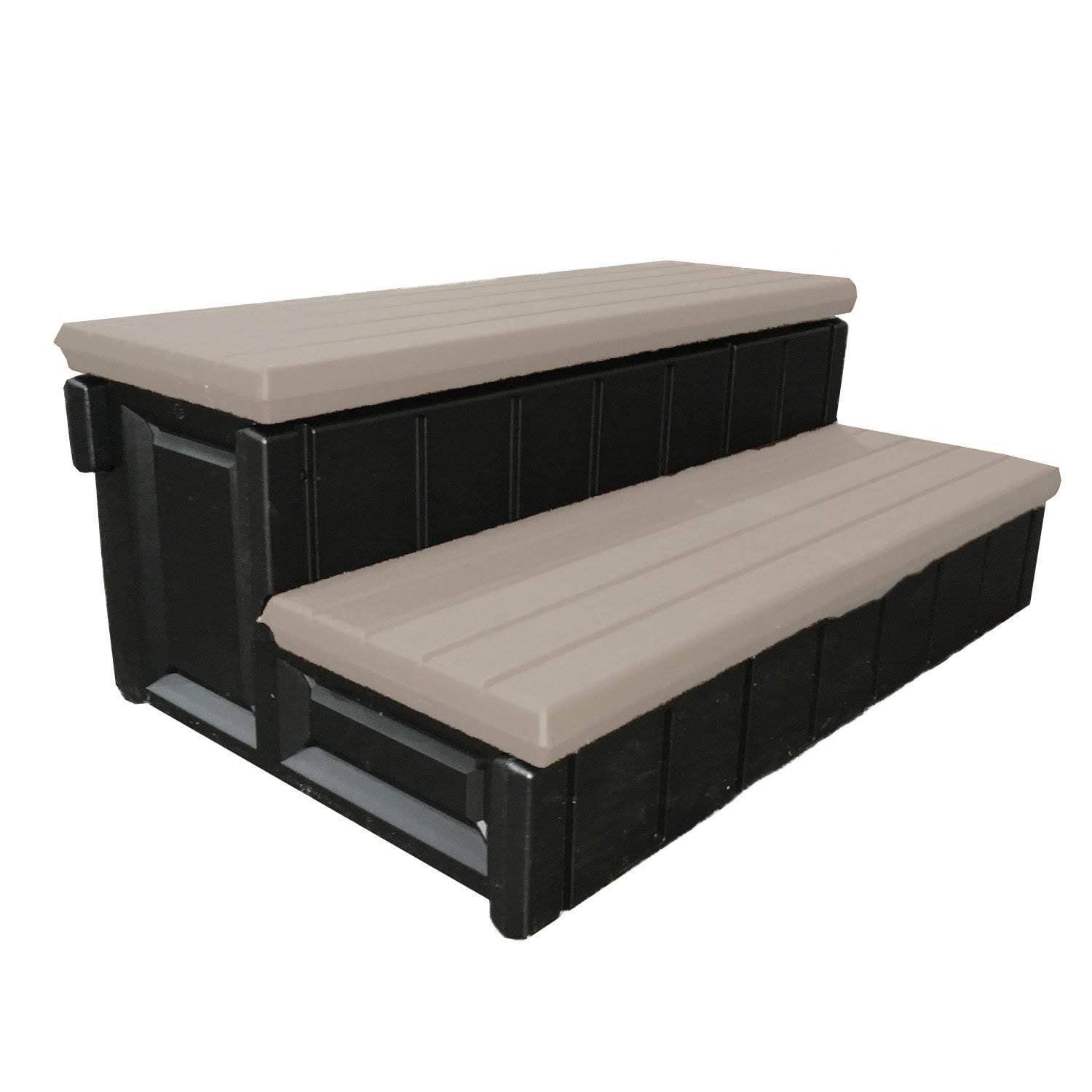03fd3e7a9b776cce82e525abf2287811193e6d777b9b92e1c425d203127b9916.jpg Leisure Accents 36 inch Deluxe Patio Long Hot Tub Spa Step - Image 1