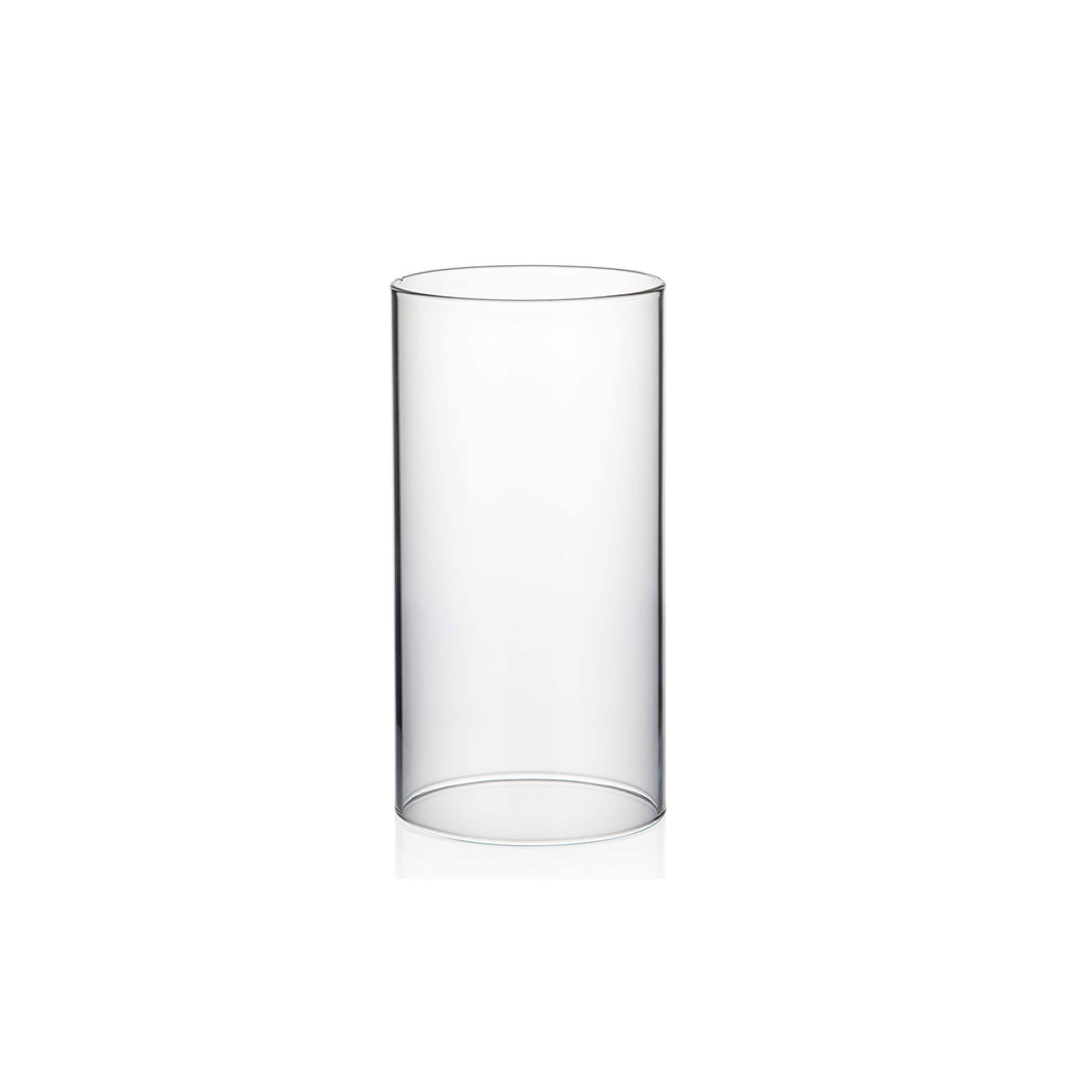040d6f8cafb65ac0fc26d914b365733a90d1d491b98df77c1eb9cd4e12afd678.jpg WGV Clear Glass Hurricane Candle Holder Vase 8-Inch - Image 1