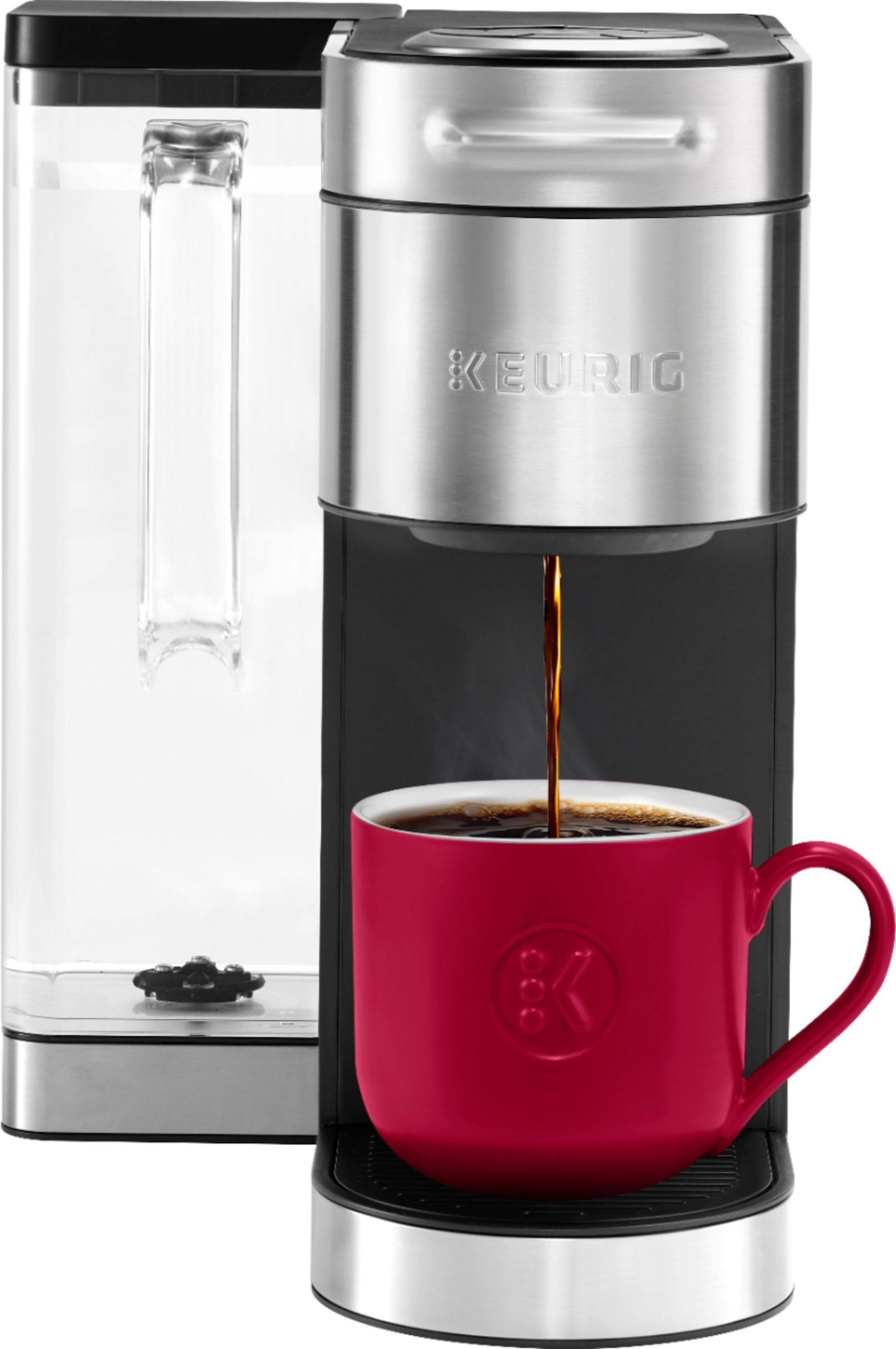 04147d935ab0a0596b06dabbdf46efc9be72a78ffb0de05cfcf56888099cb535.jpg Keurig K-Supreme Plus Coffee Maker, Single Serve, Stainless Steel - Image 1