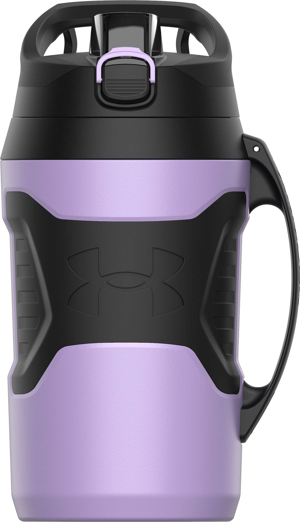 0462f679fb27c16802b36681ce83669594d9040469de6cc53755a3b678da3da2.jpg Under Armour Playmaker Jug 64 oz. Water Bottle, Octane - Image 1